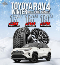Toyota RAV4 Winter Tire Packages /Installed/ Pre-Mounted/ Free New Lug Nuts