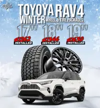 Toyota RAV4 Winter Tire Packages /Installed/ Pre-Mounted/ Free New Lug Nuts