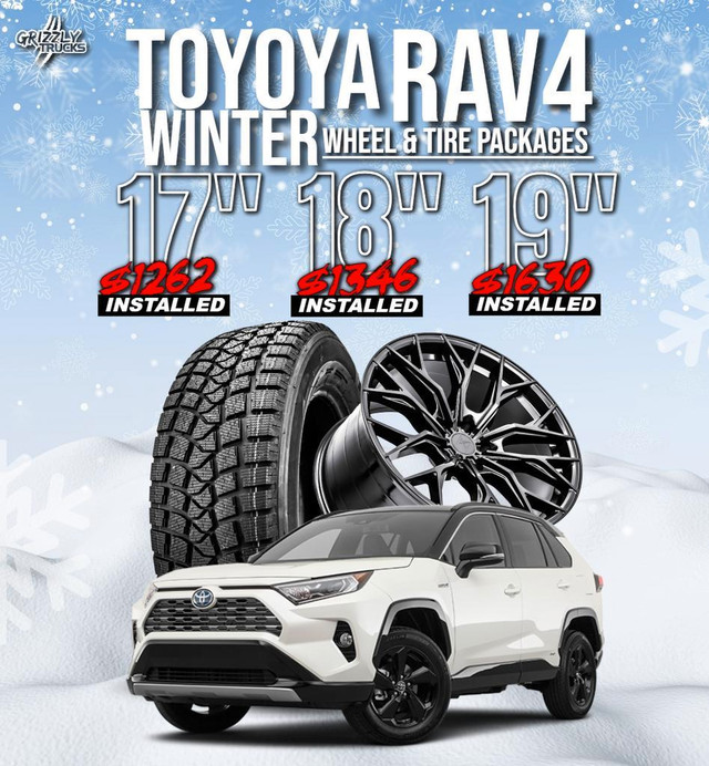 Toyota RAV4 Winter Tire Packages /Installed/ Pre-Mounted/ Free New Lug Nuts in Tires & Rims in Edmonton Area