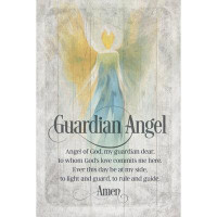 Trinx Guardian Angel Symbols of Faith Inspirational Wood Plaque 6 inches x 9 inches