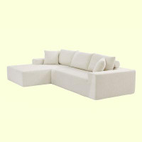 Latitude Run® L Shape Sectional Sofa Couches Modular Sectional Living Room Sofa Set Upholstered Sleeper Sofa