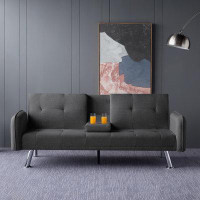 Ebern Designs Futon sleeper sofa bed