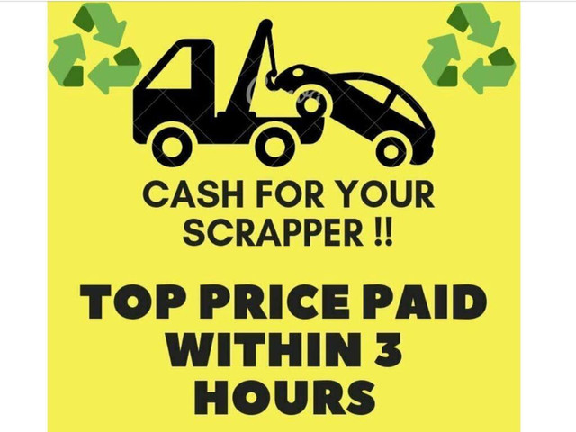 OSHAWA SCRAP CARS /WE PAY THE BEST PRICE $250-$8000 FOR SCRAP CARS &amp; USED UNWANTED CARS SCRAP CAR REMOVAL TOWING FRE in Other Parts & Accessories in Oshawa / Durham Region