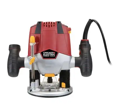 HOC PR5 CHICAGO ELECTRIC 1.5 HP HEAVY DUTY PLUNGE ROUTER + FREE SHIPPING