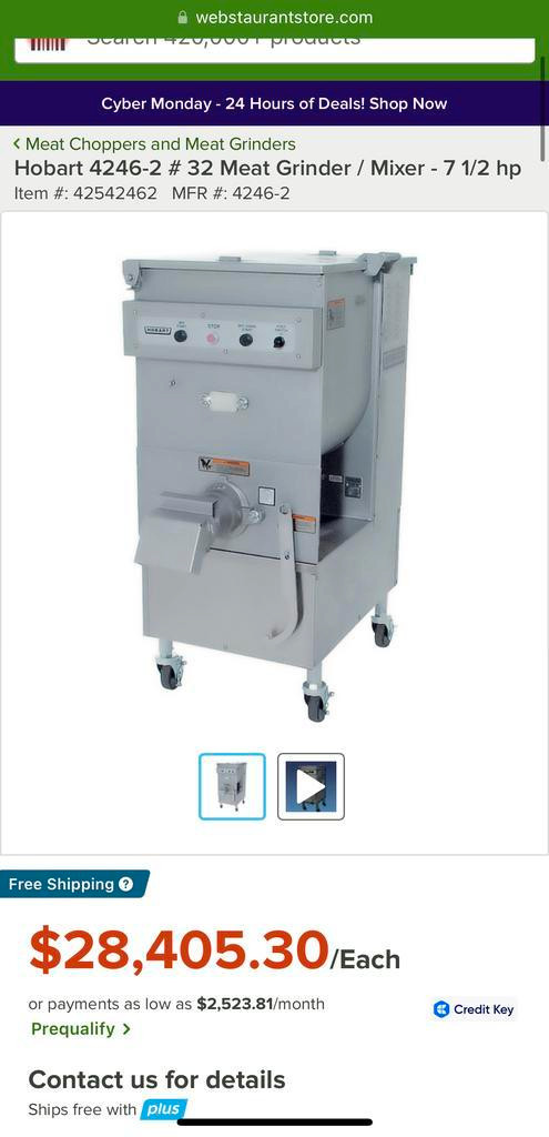 $30k 140lb Hobart 4246 meat mixer Grinder for only $8995 ! Can ship ! in Industrial Kitchen Supplies - Image 4