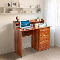 Millwood Pines Illman Desk with Hutch