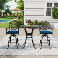 Canora Grey 2 - Person Square Outdoor Dining Set with Cushions