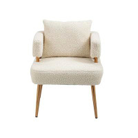 Mercer41 Velvet Upholstered Swivel Tufted Accent Chair With Movable Wheels And 3 Pillows