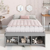 Latitude Run® Full Size Bed with Storage Case, 2 Storage drawers