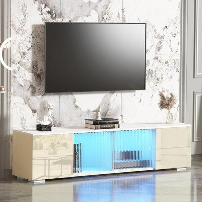Wrought Studio 63'' LED Media Console Entertainment Center in TV Tables & Entertainment Units