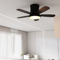Wrought Studio Illuminate Your Space With Modern Elegance: 46 "Or 42" Withled Ceiling Fan, 6 Speed Modes, Dimmable Light