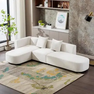 Hokku Designs 24.89 x 110.29 x 61.09_U-Style Luxury Modern Style Living Room Upholstery Sofa