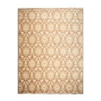 Bloomsbury Market One-of-a-Kind Banducci Hand-Knotted Rectangle 9' X 12' Wool Area Rug in Brown