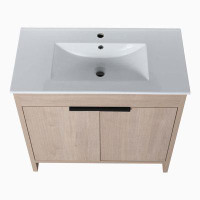Latitude Run® Joris 36'' Single Bathroom Vanity with Manufactured Wood Vanity Top