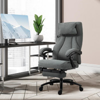 Massage Office Chair 25.2"W x 29.1"D x 46.1" H Gray
