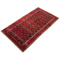 World Menagerie One-of-a-Kind Jaliyiah Hand-Knotted 1980s Anatolian Red 5'1" x 9'2" Wool Area Rug
