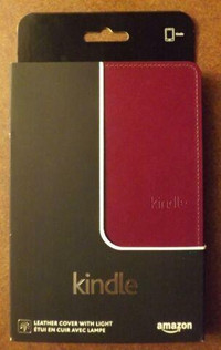 Amazon Kindle Lighted Leather Cover, Wine Purple (does not fit K