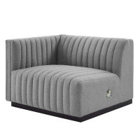 Everly Quinn Lefancy Conjure Channel Tufted Upholstered Fabric Sofa
