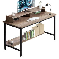 17 Stories Computer Desk for Home-Office with Storage-Shelves