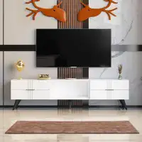 George Oliver White Decorative Tv Stand For Tvs Up To 78"