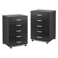 TUSY 5 Drawer Rolling Storage Chest