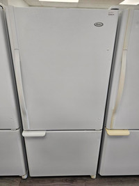 Econoplus Sherbrooke Réfrigérateur Amana Congélateur au bas Porte 18PC Blanc 594.99$ Garantie 1 An Taxes Incluses