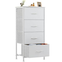 Rebrilliant Dresser for Bedroom, White Dresser with 4 Drawers