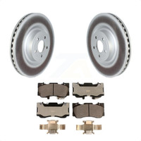 Front Coated Disc Brake Rotors And Ceramic Pads Kit For Ford Mustang KGT-102602