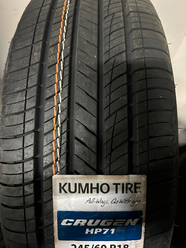 4 Brand New Kumho Crugen HP71 245/60R18 tires $80 REBATE!!  *** WallToWallTires.com *** in Tires & Rims in Ottawa / Gatineau Area - Image 3