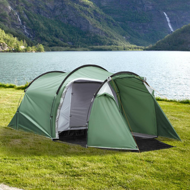 Camping Tent 167.75'' x 81'' x 60.75'' Dark Green in Fishing, Camping & Outdoors