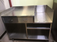 Commercial Heavy Duty Stainless Steel Table On Wheels