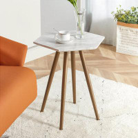 Mercer41 Modern Hexagon Small Accent Coffee Table