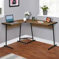 17 Stories Placer L-shaped Office Desk with CPU Holder