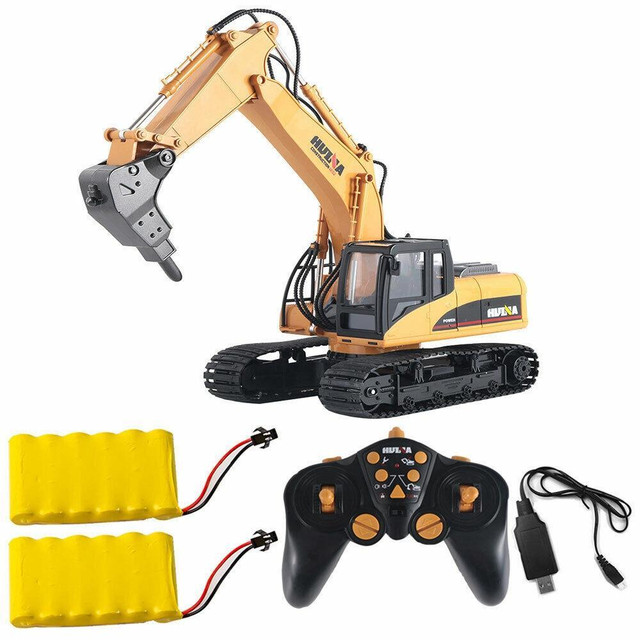 NEW 1:14 RC 16 CH REMOTE CONTROL DEMO HAMMER EXCAVATOR 201560 in Other in Alberta