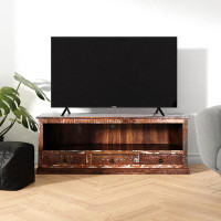 Bungalow Rose Eilhard Solid Wood TV Stand for TVs up to 75"