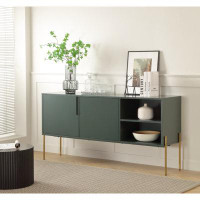 Ivy Bronx Combo Mid Century Sideboard Buffet Table Or Tv Stand With Storage  Living Room Kitchen