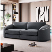 GZMWON Stylish Sofa With Semilunar Arm