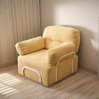 Orren Ellis sofa fabric modern simple small apartment single living room lazy bedroom leisure