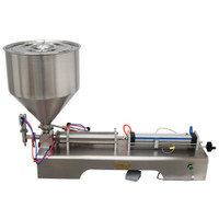 Paste Liquid Filling Machine 110V 100-1000ml for Liquids Pasty Fluid Oil Thin Food Products 160400