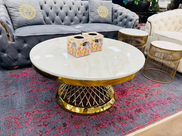 Round Marble Coffee Table On Sale !! in Coffee Tables in Mississauga / Peel Region