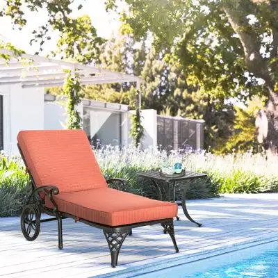 Bloomsbury Market Aluminum Adjustable Chaise Lounge Chair