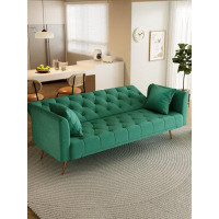 Mercer41 Stylish Convertible Double Folding Living Room Sofa Bed, Upholstered Sofa