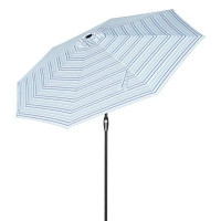 Brayden Studio 10ft Patio Market Outdoor Umbrella with Auto Tilt, Crank, and Sturdy Pole & Fade resistant Canopy