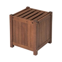 Latitude Run® Merell Eucalyptus Wood Planter Box