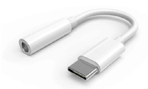 USB 3.1 Type-C (USB C) - Audio 3.5mm Male/Female Adapter - White in Cell Phone Accessories - Image 2