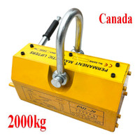 Lifting Magnet with Release Steel Magnetic Lifter Permanent Lift Magnets for Hoist Shop Crane 2000 KG Capacity #170452