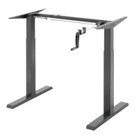 Inbox Zero Inbox Zero Hand Crank Stand Up Desk Frame For 34 To 71 Inch Table Tops Sit Stand Manual Height Adjustable Des
