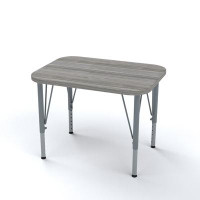 TotMate Versa Rectangle Desk, Large Manufactured Wood Adjustable Height Collaborative Desk