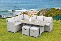 NEW IN BOX - ALBANY SECTIONAL SOFA + DINING SET