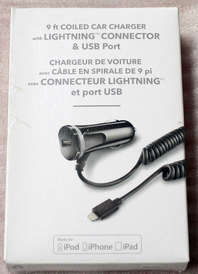 Insignia NS-MPDCF3A5-C Lightning 15W Car Charger (New) in Cell Phone Accessories - Image 2